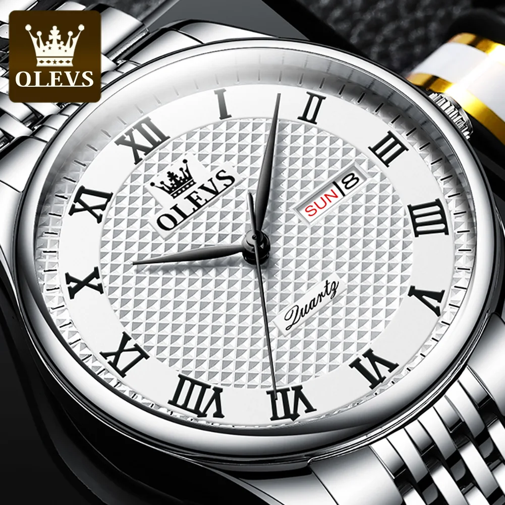 

Olevs 5562 Black Waterproof Watches Low Price Custom Classic Quartz Watch Price Luxury Date Men Watch
