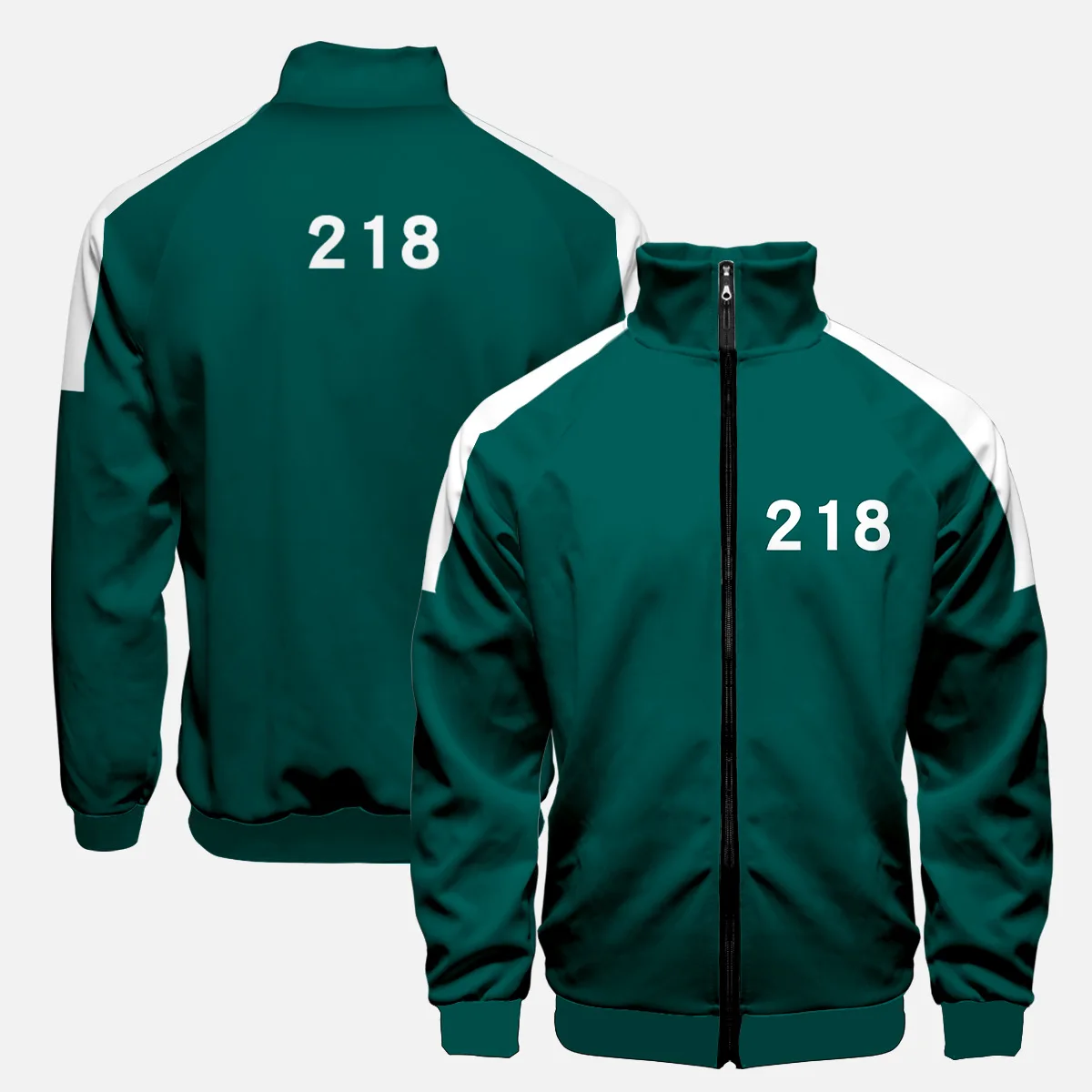

Custom Number Winter Long Sleeve Coat Cosplay Squid Game 456 Sweatshirt