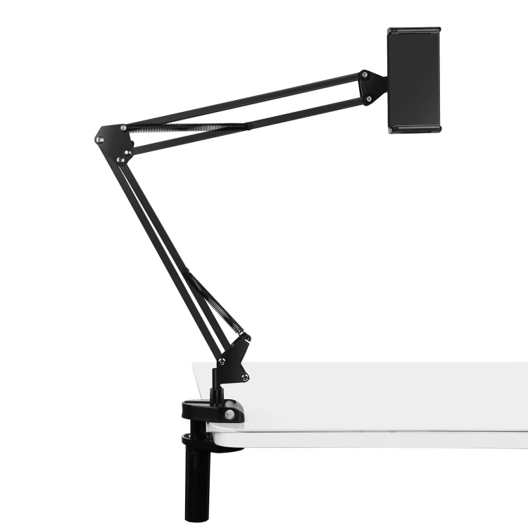 

PULUZ Live Broadcast Desktop Arm Stand Suspension Clamp Holder with Tablet PC Clamp Desk Holder