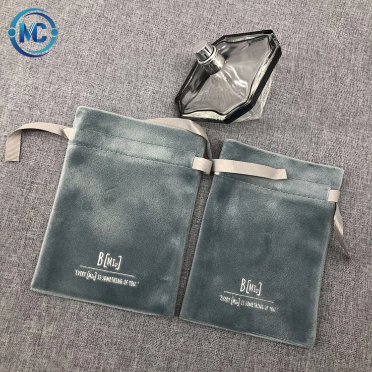 

Custom Printed Logo Jewelry Bag Cosmetic Ornament Flannel Bag Gift Flannel Bag