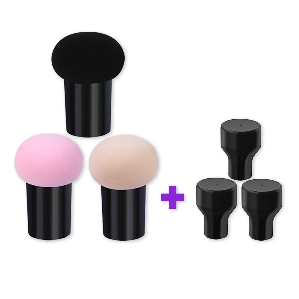 

Beaumaker Non-latex Hydrophilic Soaked Magic Powder Puff 3PCS Mushroom Makeup Set Girls Makeup Vanity Sets Wholesale, 7colors