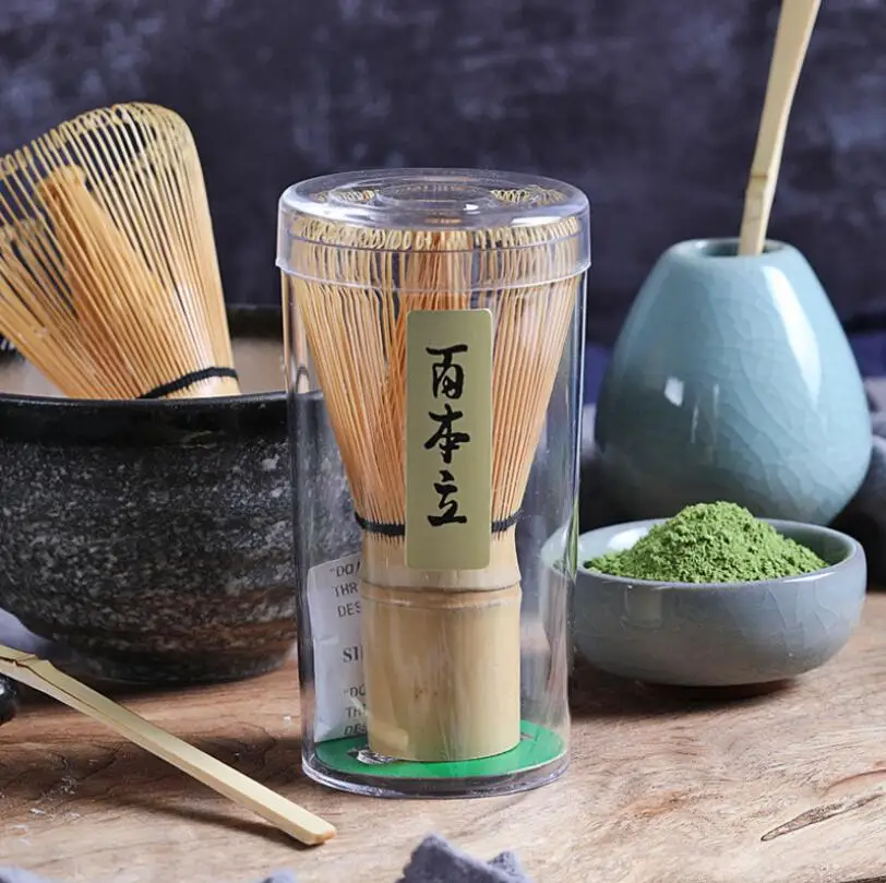 

Traditional Japanese Green Tea Whisk Tool Handmade Matcha Whisk Bamboo Chasen 100 Prongs