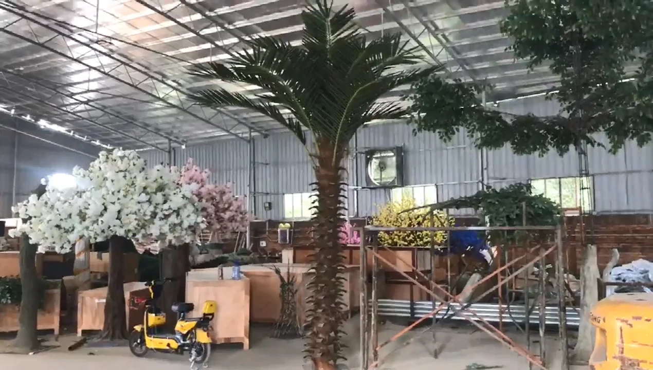 Artificial Washingtonia Palm Tree With Real Bark And Fake Leaves Buy
