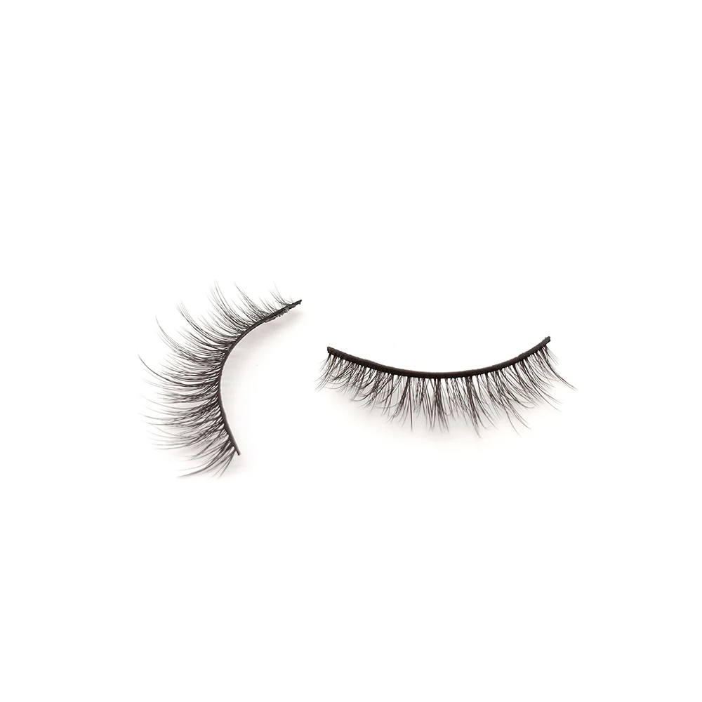 

2021 Newest 3d fiber 18mm mink synthetic lashes Cruelty Free silk synthetic Eyelashes