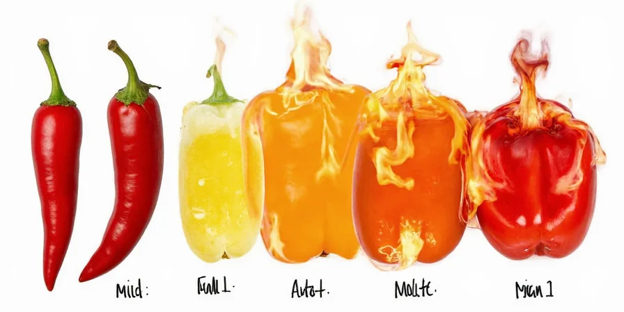 Image of gloves, knives, and dairy products next to a Reaper and a habanero