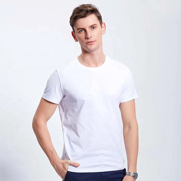 

Best Price 180gsm 100% Cotton Custom LOGO Printing Plain White T shirts for Men
