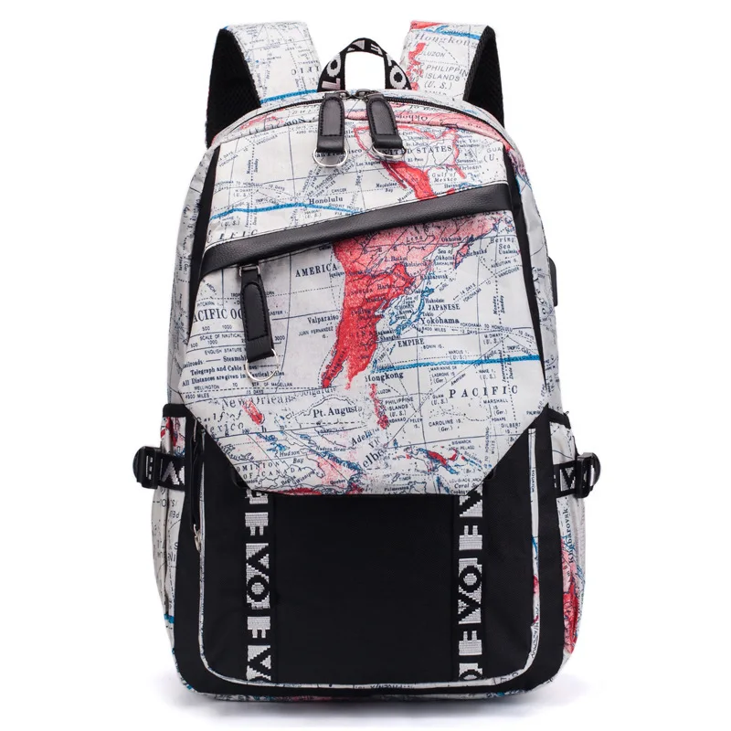 Backpack men and women Korean version school junior high  student schoolbag laptop  travel outdoor backpack