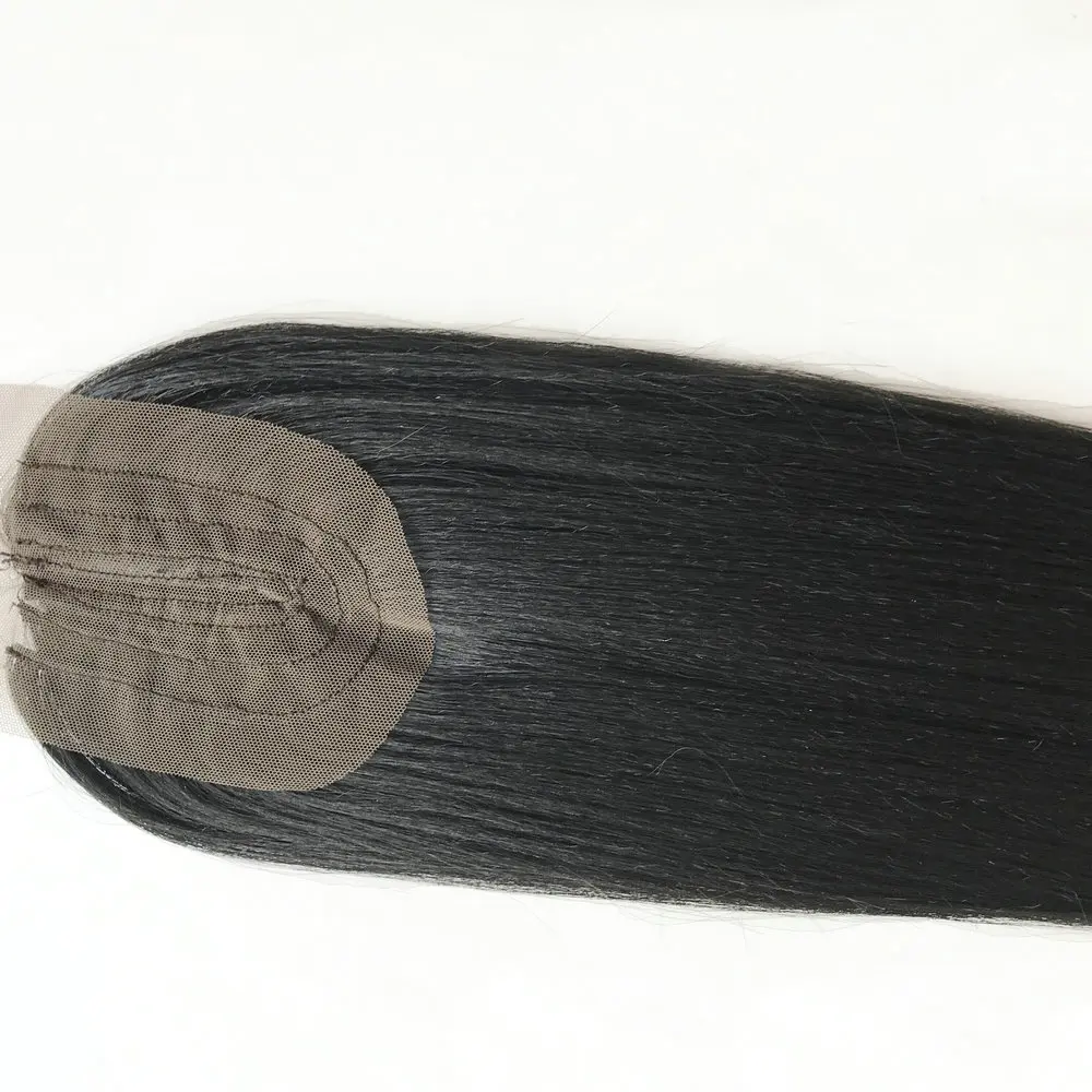 
high quality synthetic hairs bundles with closures,wholesale YAKI WAVE 4*4 single closure,YAKI STRAIGHT synthetic lace closure 