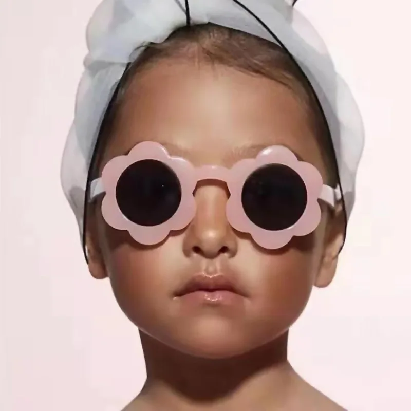 

wholesale fashion summer baby toddler flower kid sunglasses