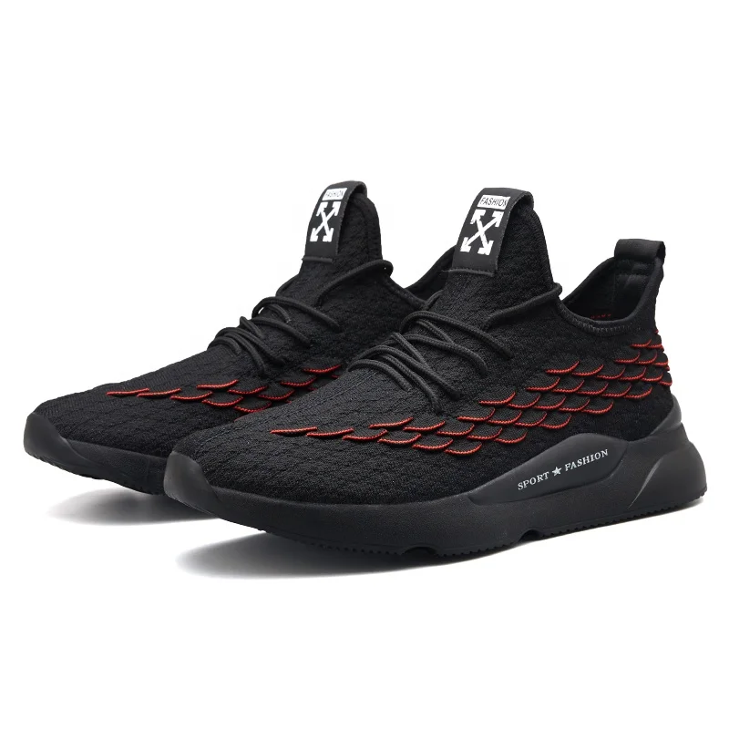 

Mens Breathable Black Sneaker Men Sports Shoes Men Running Trainers Sneakers
