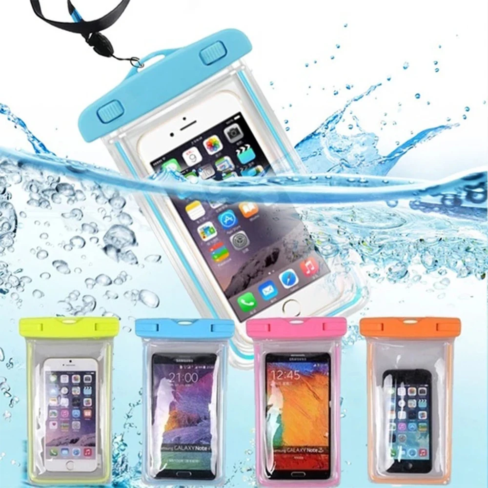 

Funfishing Newest Touch Screen Waterproof Phone Pouch Drift Diving Swimming Bag Underwater Dry Bag Case Waterproof Phone Bag, 8 colors