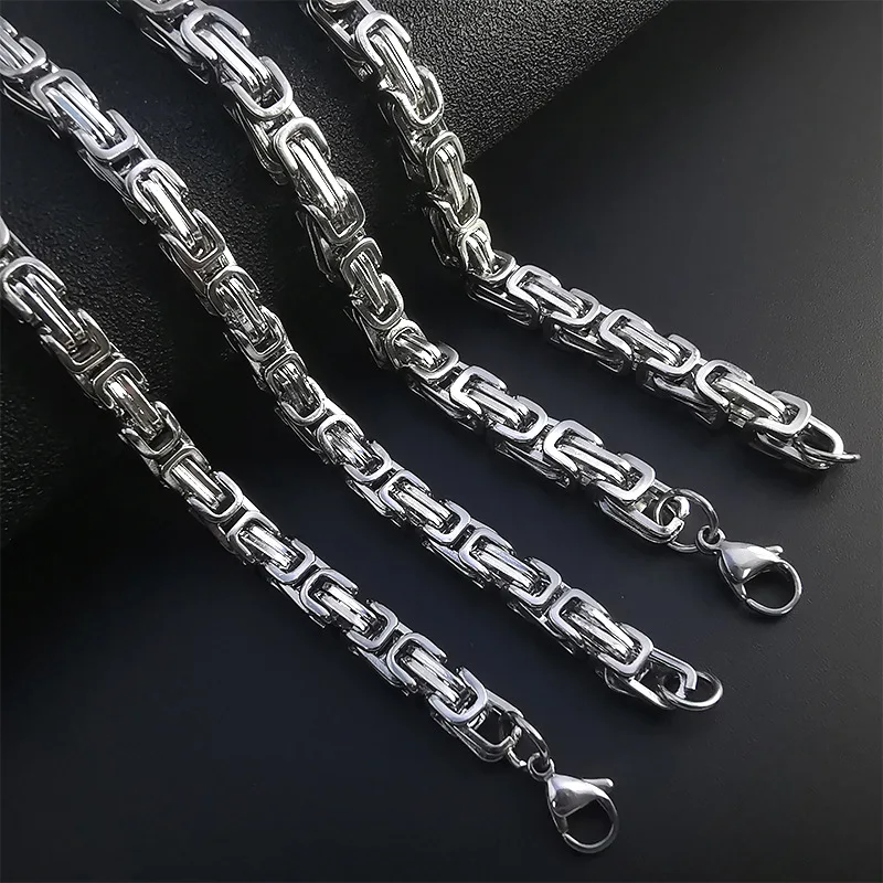 

316L stainless steel men's Imperial Chain necklace bracelet