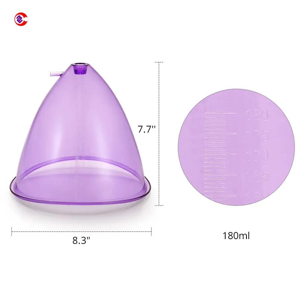 

XXL Cups Purple For Vacuum Cupping Treatment Butt Enlargement Breast Lifting Replacement, 3 colors