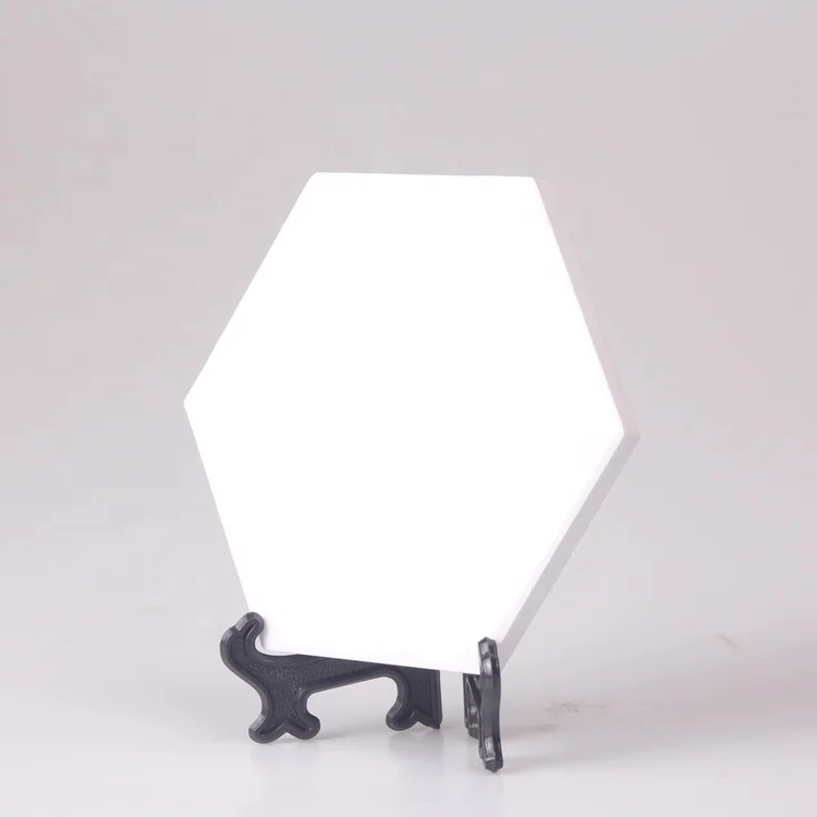 

Custom made hexagon sublimation printing blank tile for ceramic coasters kitchen table coffee tea cup mat & pads