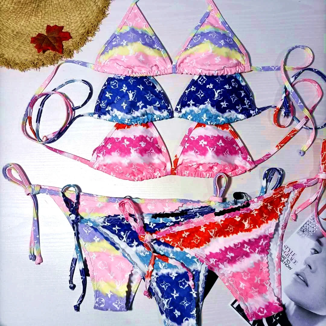 

2021 sexy bikinis designer swimsuits famous brands d*or swim suit set two piece swimwear & beachwear for women, Customized color