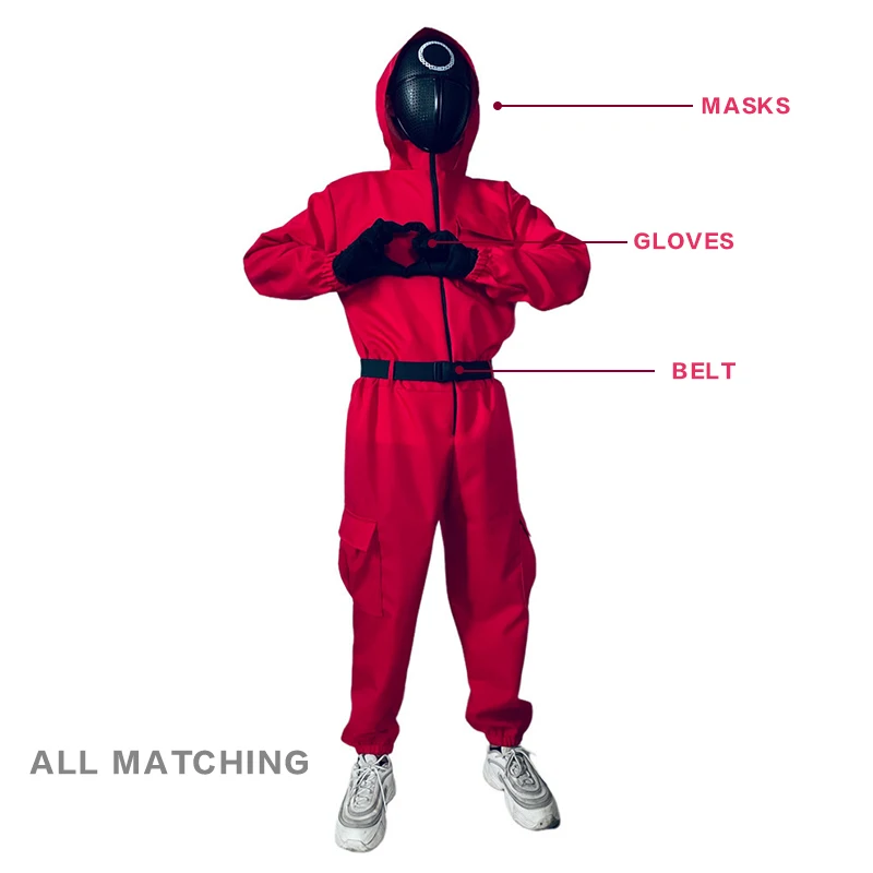 

Unisex Squid Game Cosplay Costumes Jumpsuit For Men Women, Picture shown