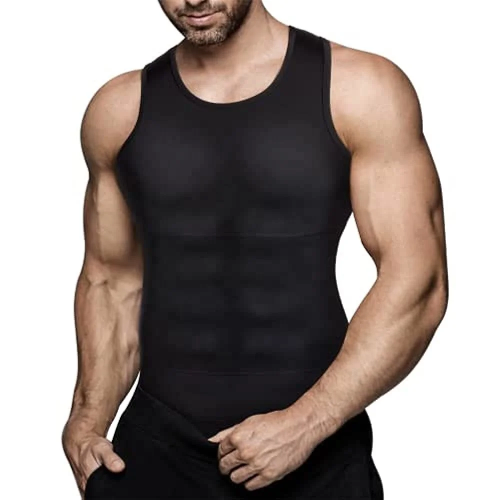 Men's Shaping Tops Any Cut Plastic Chest Abdominal Compression Body Shaper