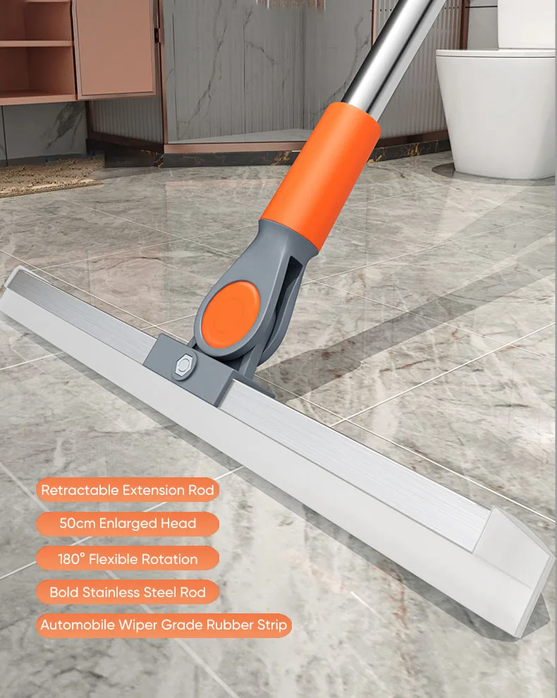 

JOYBOS Floor Scrub Brush Window Squeegee Water Scraper Bathroom Magic Broom Water Removal Wiper Mop Tub Tile Cleaning Tools