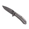 Outdoor Kershaw 1306BW hunting folding knife EDC Black Single Plain Blade Pocket Knife