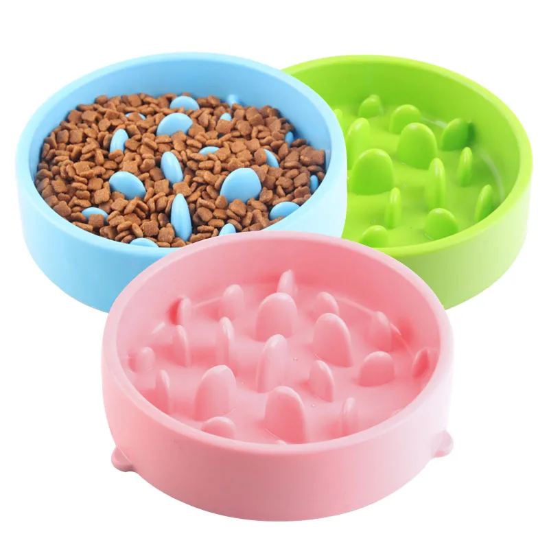 

New Design eco-friendly PP Healthy pet feeder Dog Bowl Slow Feeder, Black, purple, blue, green, pink