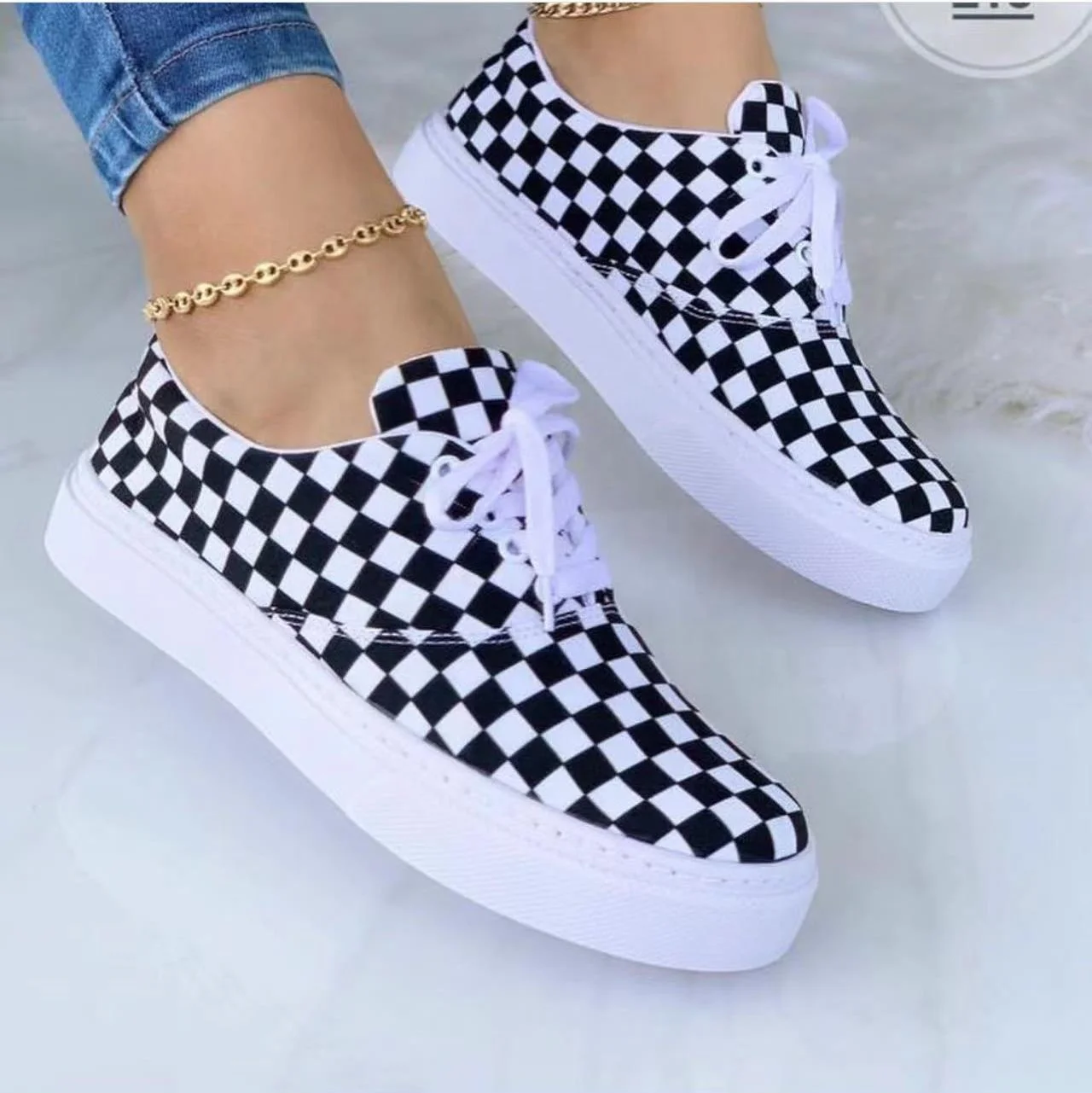 

Fashion women casual wear platform walking style canvas trendy comfortable and softy ladies daily leisure shoes, Black white/blue/black white stripes/ mixed/green/red