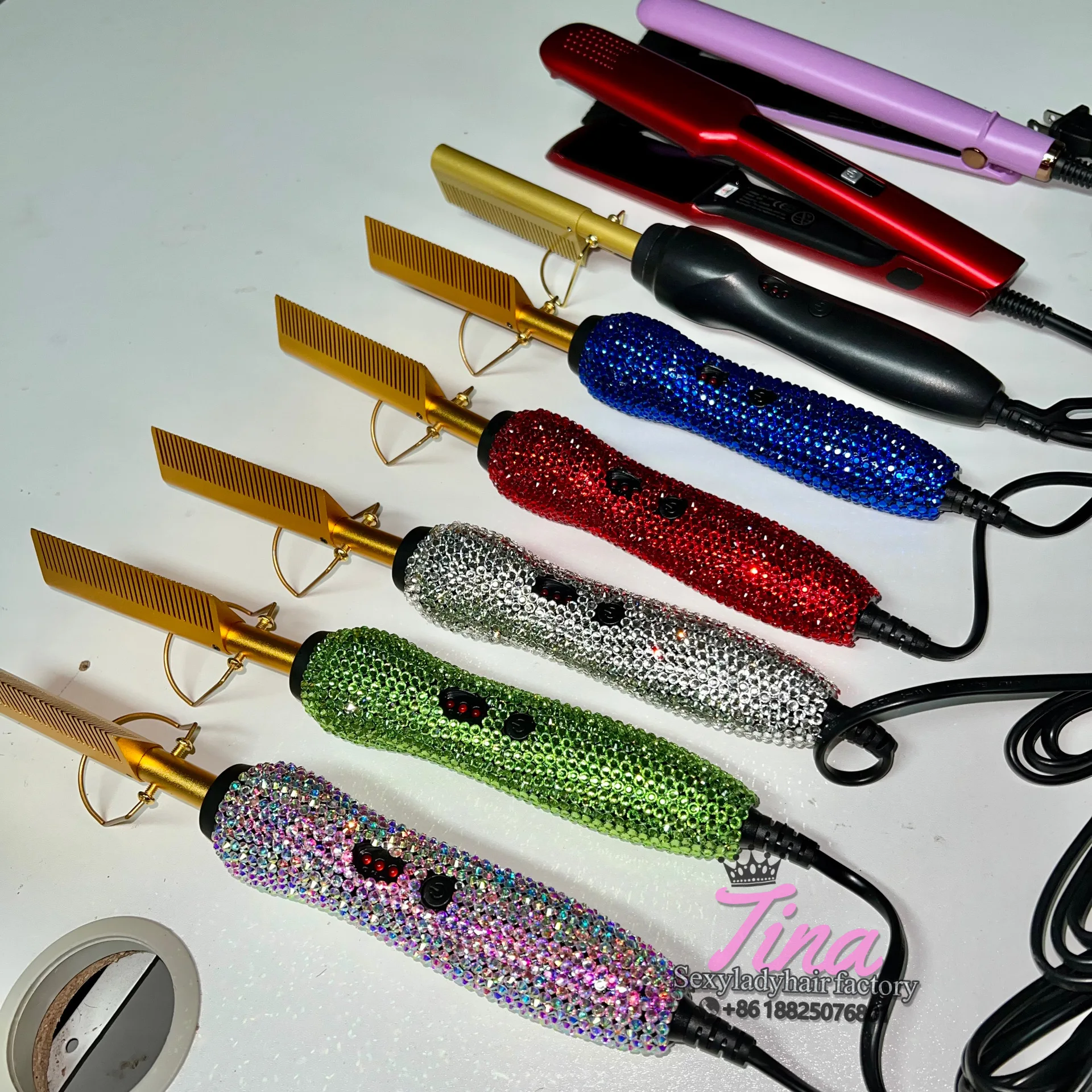 

WHolesale fat iron hair straightener hair straightener comb hot comb high degree