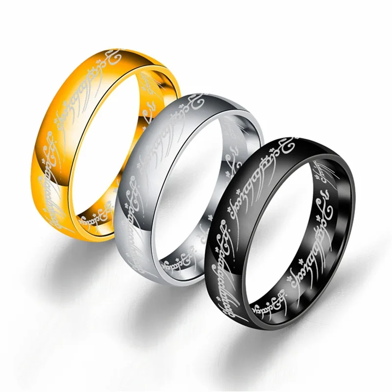 

Aug jewelry mixed optional wholesale stainless steel titanium steel magic ring king ring couple rings, Picture shows