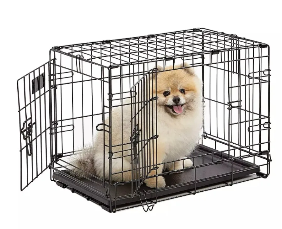 

24"30"36"42"48" Folding Pet Dog Puppy Cat Training Cage Crate Carrier dog house