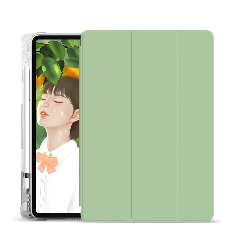 

Wholesale Low Price Auto Sleep & Wake up Feature Transparent TPU Tablet Case For iPad 10.2 2019/2020, Multi colors