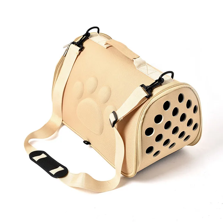 

Pet Carrier Hand Free Sling Adjustable Padded Strap Breathable Shoulder Bag Front Pocket Belt Carrying Small Dog Cat