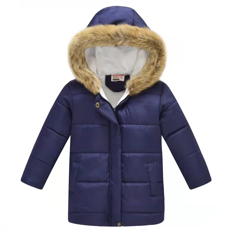 

boys Jacket Children Winter Girls Cute Hooded Kids Fleece Coat With Fur hood Puffer, 37colors