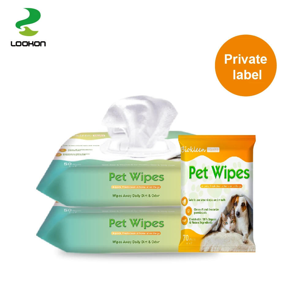 

24ct Dog Cleaning Paper Towels Pet Eye Wet Wipes Cat Tear Stain Remover Gentle Non-intivating Cleaning Wipes Grooming Supplies