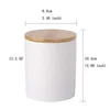 custom Ceramic canister storage jar tea jar container with bamboo lid