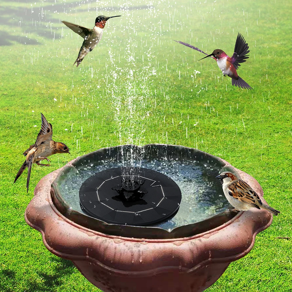 

NEW Floating solar fountain pool solar panel powered fountain pump outdoor fountain garden yard decoration