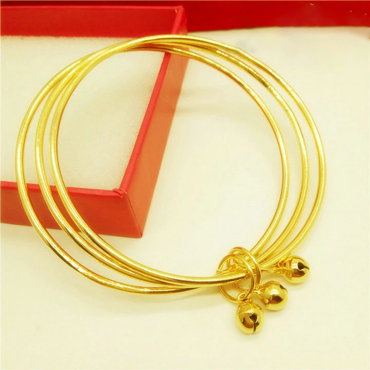 

Bells Scissors Love Three Circles Wild Bracelet 18K Gold Plated Four Leaf Clover Sansei Iii Bracelet Female