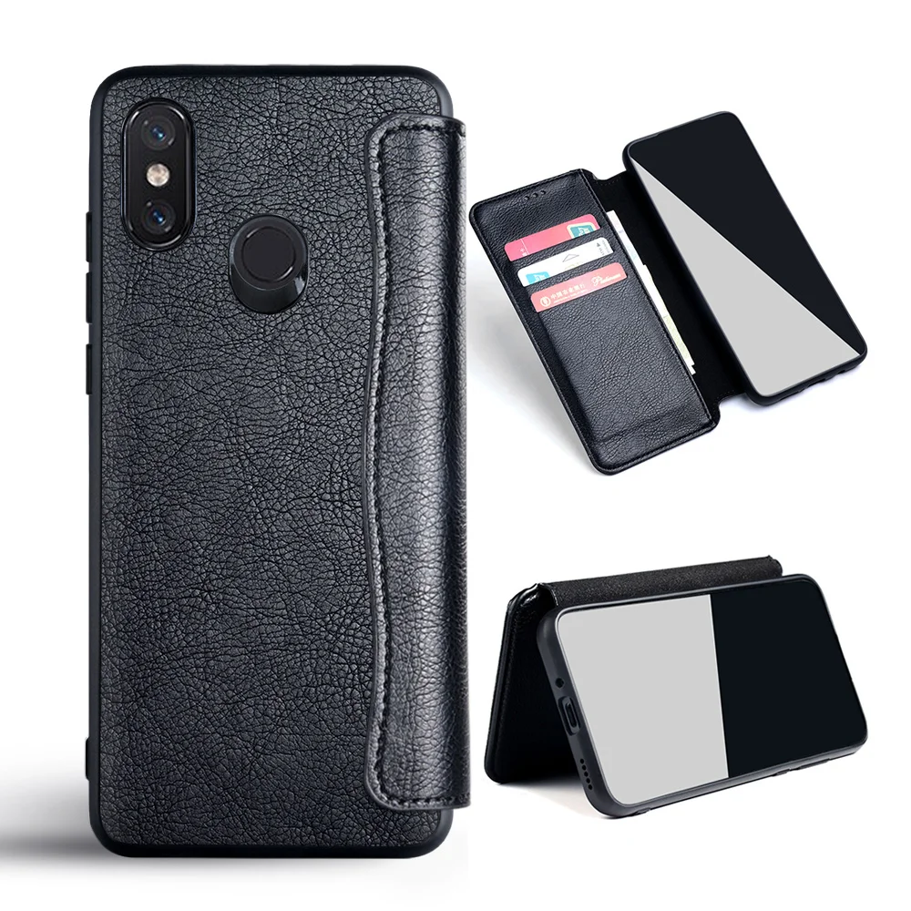 

Case for Xiaomi mi 8 lite funda capa High Grade PU Leather no magnet flip cover for Xiaomi mi 8 lite case coque