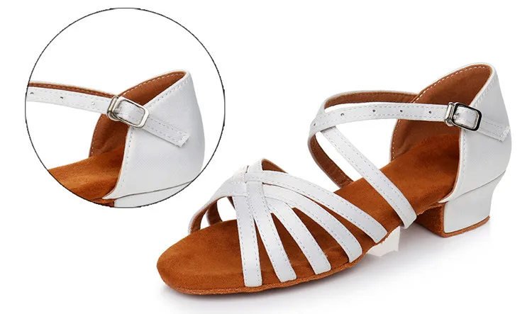  7Colors Girls Ballroom salsa Dance Shoes Girls Children Latin Dance Shoes