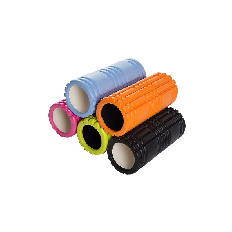 

HUAYI hot sell exercise fitness grid hollow foam roller with custom logo, Any mixed colors are ok