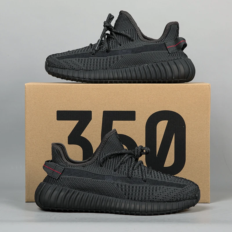 

Original Yeezy 350 V2 Brand Logo Sneakers Men And Women Breathable Jogging Shock Absorption Casual Running Tennis Yeezy Shoes, Blue,black,grey