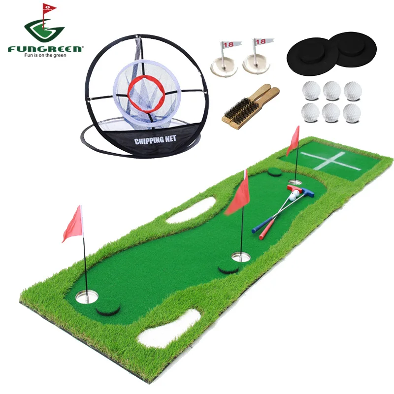 

75*300cm Golf Putting Green For Outdoors And Indoor Practice Mini Putt Mat