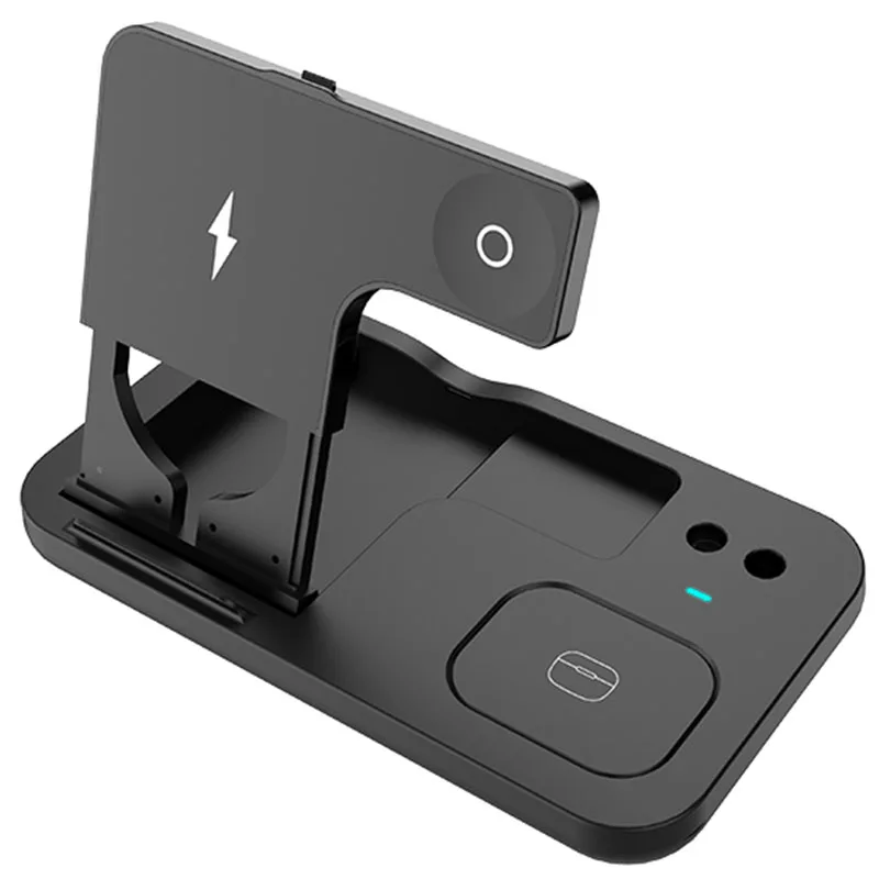 

2021 Smart Portable 4 In 1 Qi Wireless Charging Charger Pad Charger Many Functions Fast Charging For Mobile Phone Pen