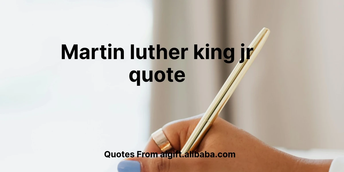 martin luther king jr quote