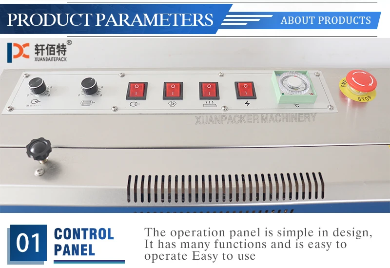 Frm980 Nitrogen Gas Flushing Continuous Band Sealer Plastic Bag Heat