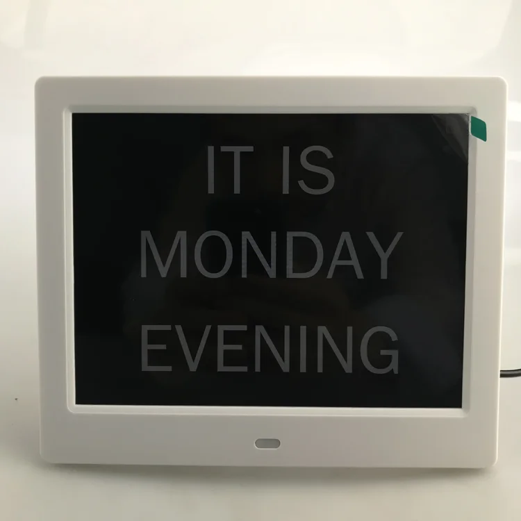 

New Style 8 Inch Wifi Smart Days Clock Digital Picture Frame With Weather
