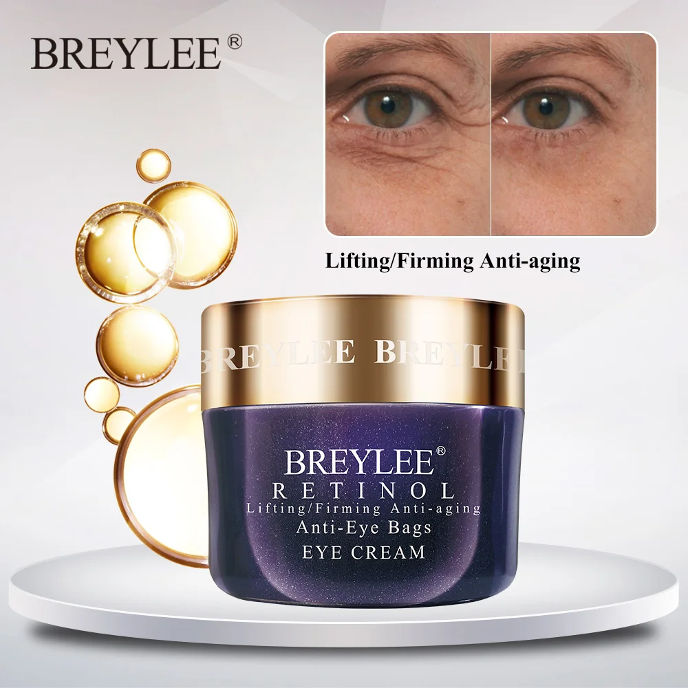 

BREYLEE Organic Retinol Firming Lifting Skin Anti Aging Anti Puffiness Eye Cream Free Shipping