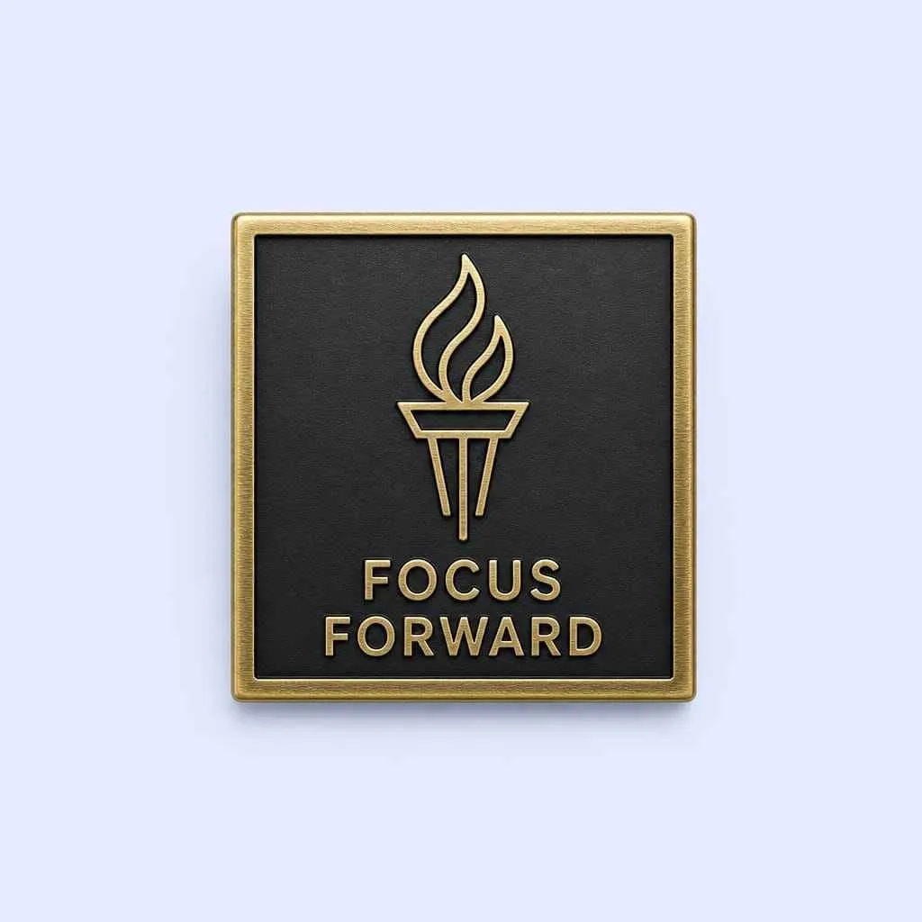Matte Black Square Torch Pin