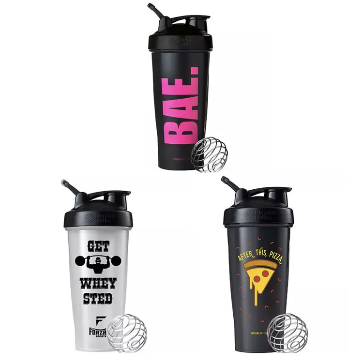 

Custom Logo 600Ml Plastic Protein Powder Shake Cup Portable Fitness Exercise Shake Cup Bottle, Customized colors acceptable