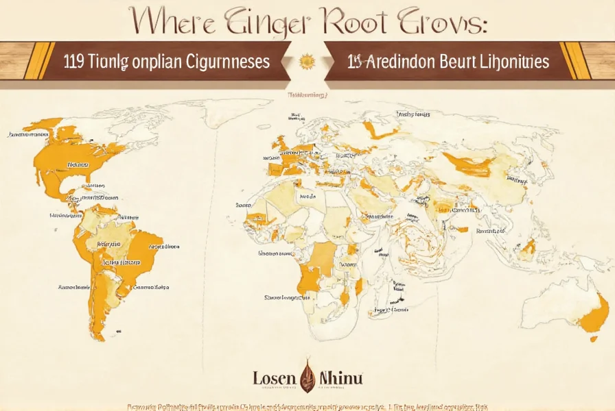 Close-up of ginger rhizomes showing different varieties and their distinctive characteristics
