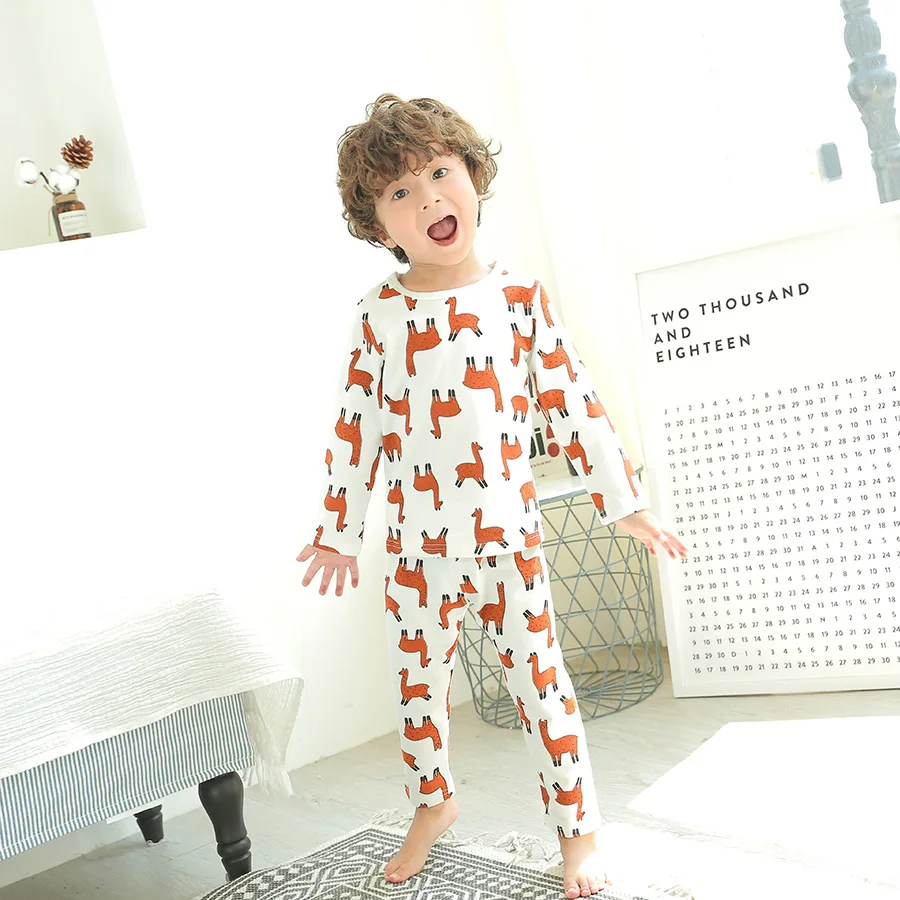 kids pyjamas cotton set cotton custom printed sleepwear amusing homewear, Pictures shows