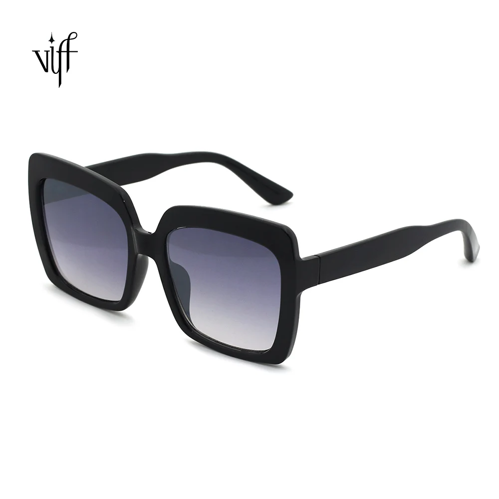 

VIFF 2021 Big Square Shades HP19164 Women Fashion Oversized Walnut Sunglasses, Multi and oem